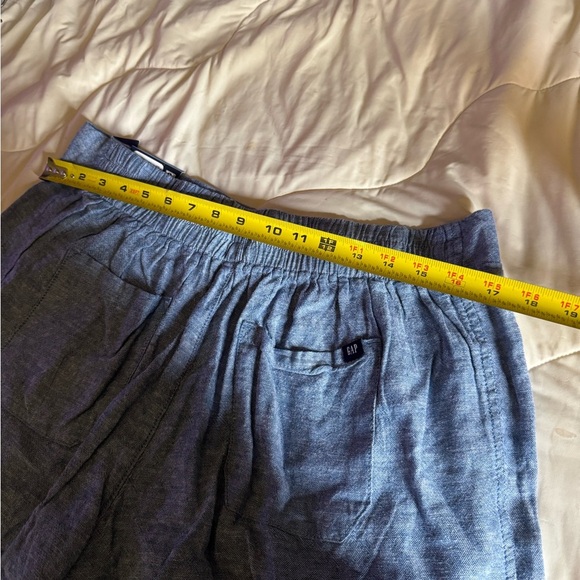 Women's  Gap Blue Casual  linen Shorts - Picture 5 of 6
